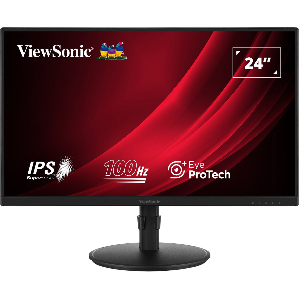 Moniteur ergonomique Viewsonic VA2408-HDJ 23,8 (noir (mat), 1x HDMI, 1x port d'affichage, VGA, 100 Hz)