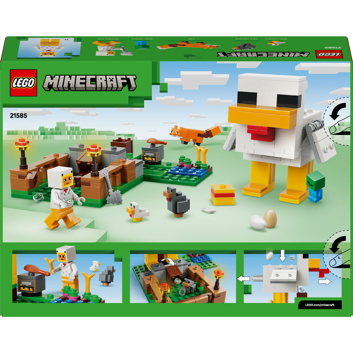 Lego minecraft animaux de la ferme de poulet jouets pour enfants - 21585
