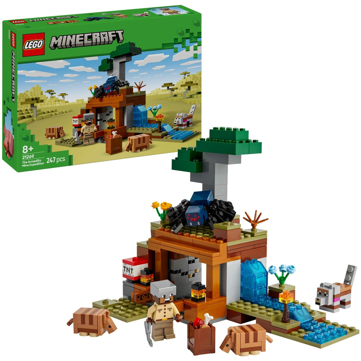 Lego minecraft 21269 les tatous à la mine
