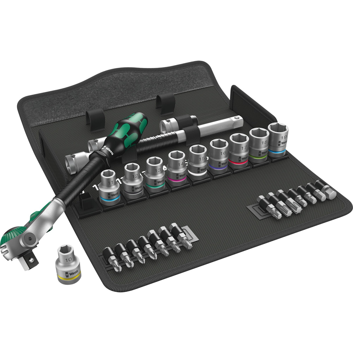 WERA 8100 SC 6 Zyklop Speed Rattels Set, 1 2 Drive