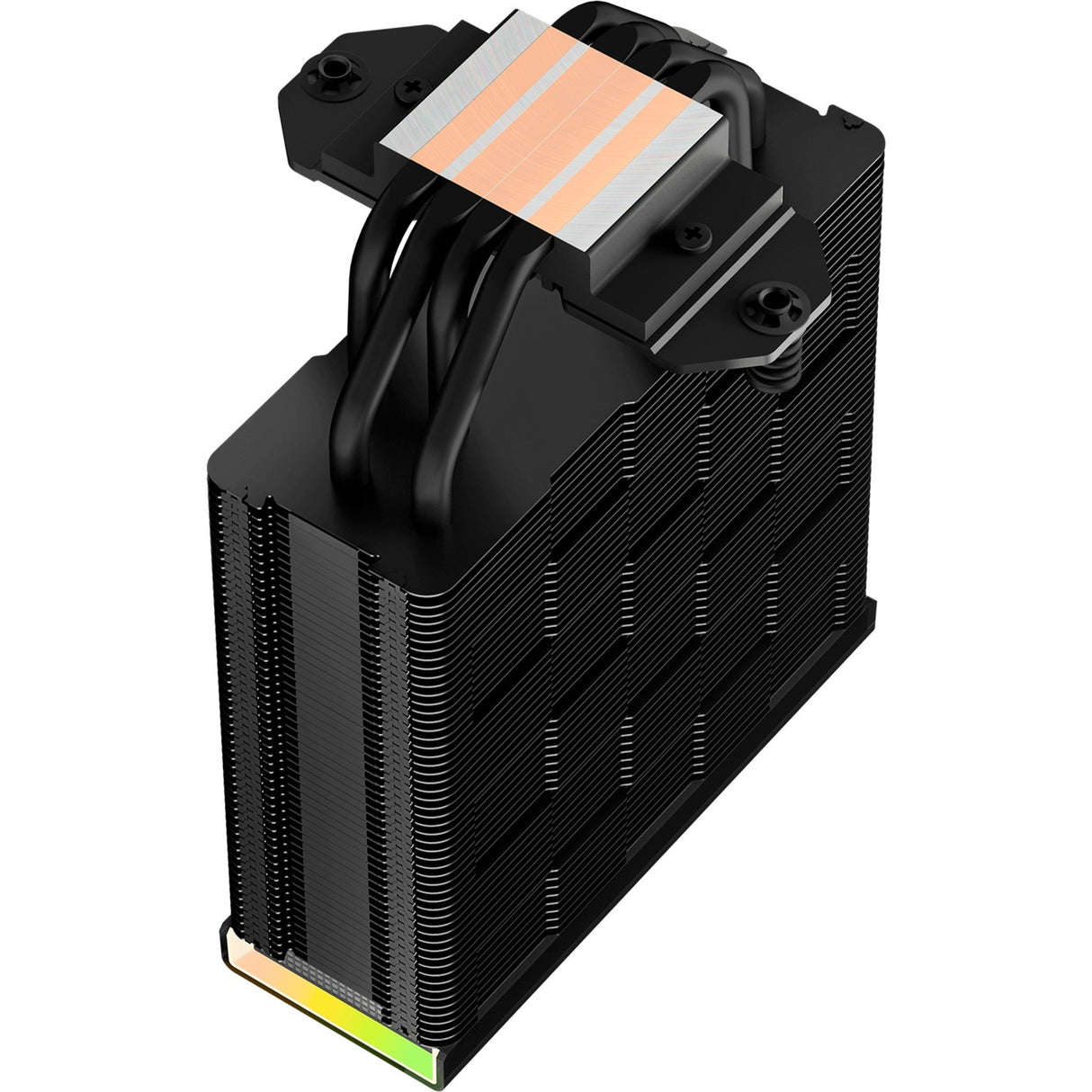 Deepcool AK400 Refroidisseur de processeur RVB numérique (noir, connecteur de ventilateur PWM à 4 broches)