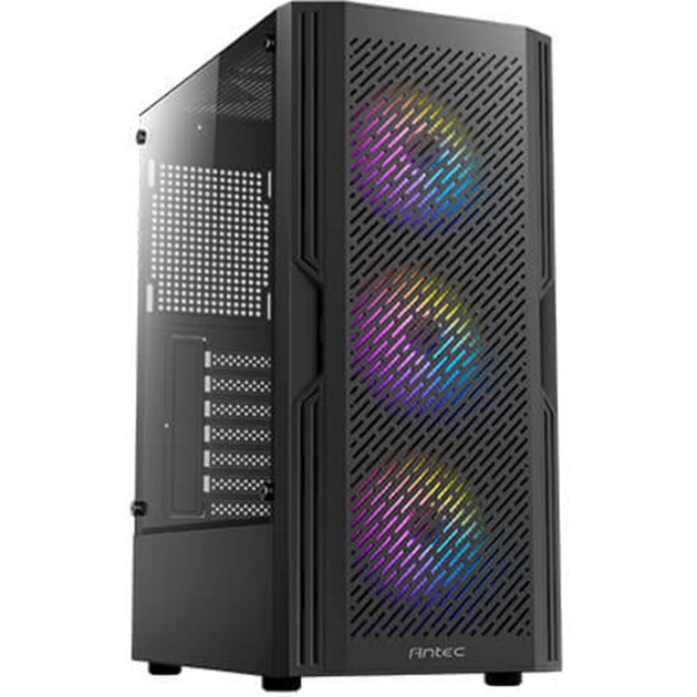 Boîtier tour midi Antec ax20 (noir | 3x USB-A | verre trempé)