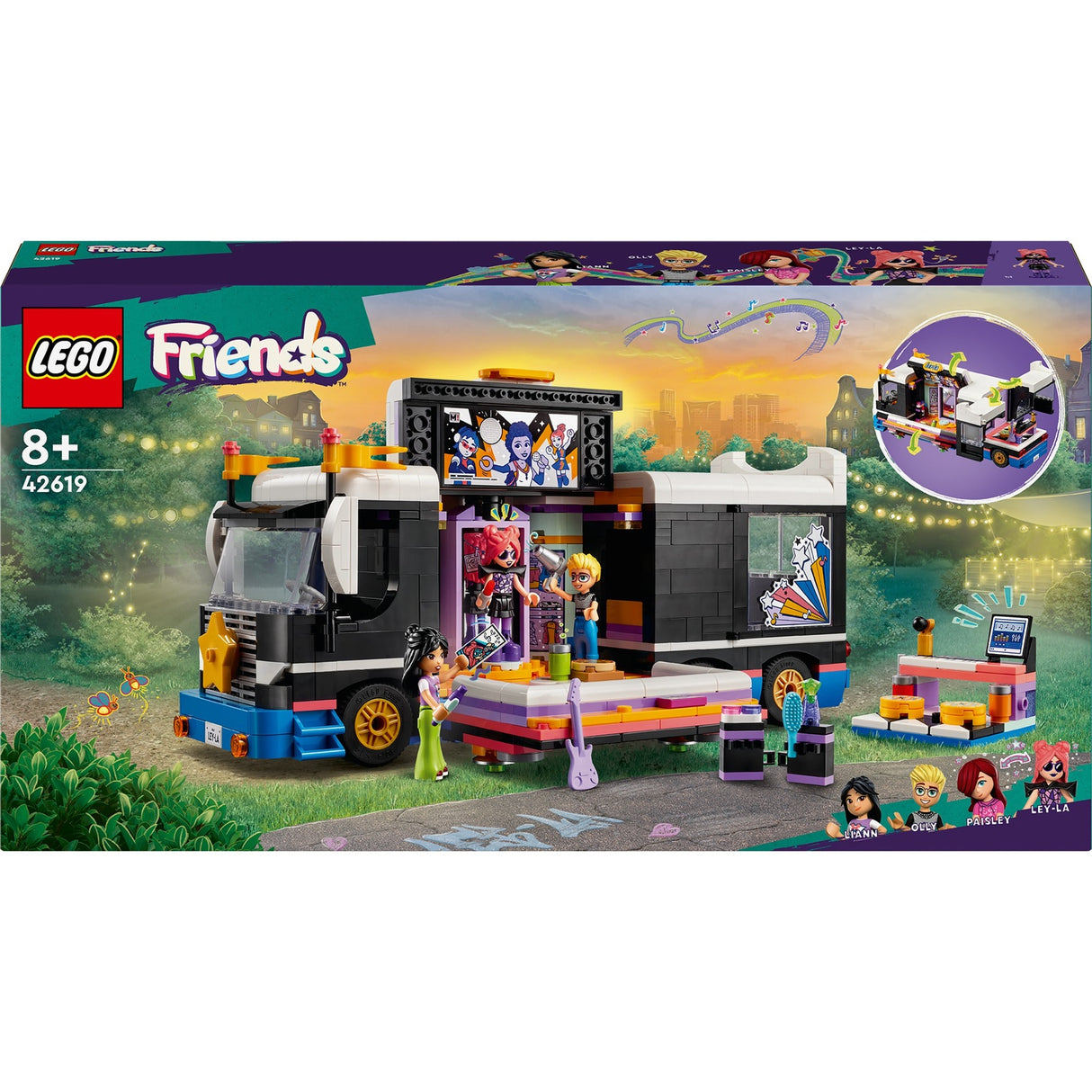 LEGO LEGO Friends 42619 tourbus de popster