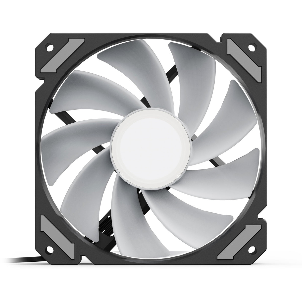 Sharkoon requin miroir rgb pwm ventilateur de boîtier inversé (noir, 120 x 120 x 25 mm)