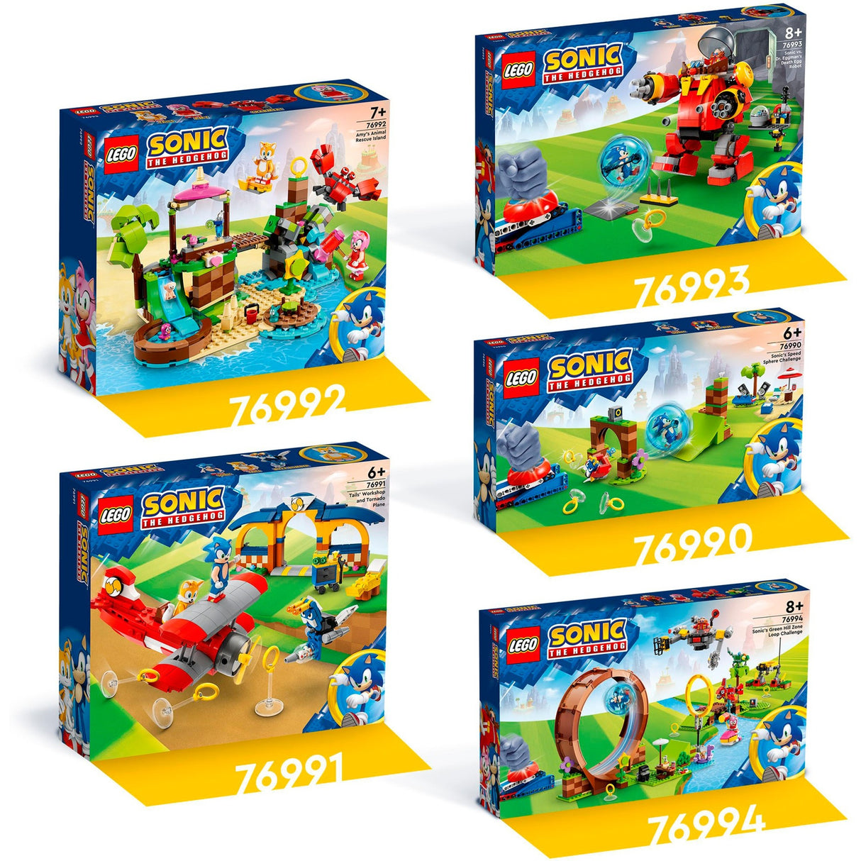 Lego Sonic le hérisson - Jouet de construction de l'île du refuge pour animaux d'Amy (76992)