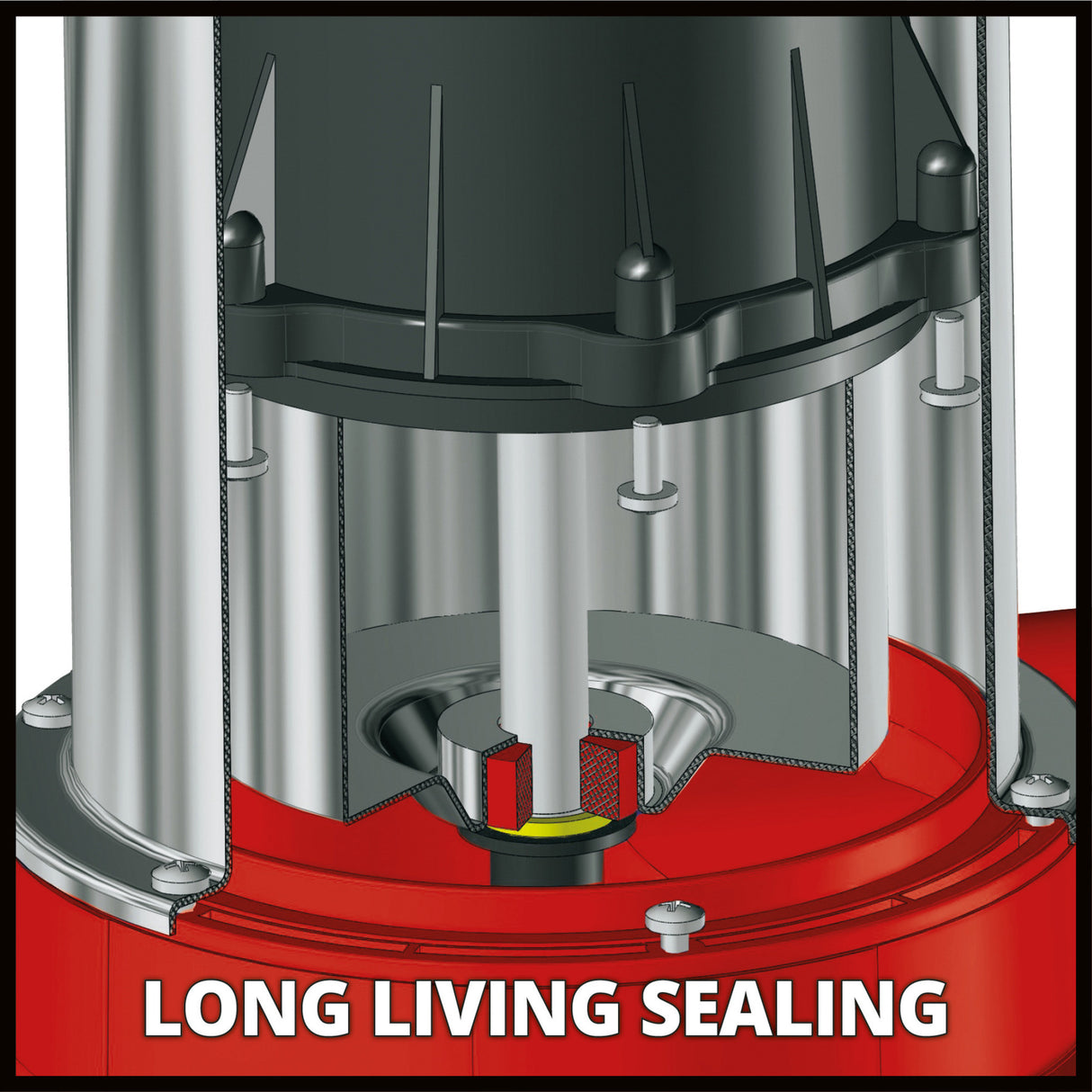 Einhell flutset ge-dp 7535 n ll eco pompe à eaux usées pompes submersibles et à pression (rouge noir)
