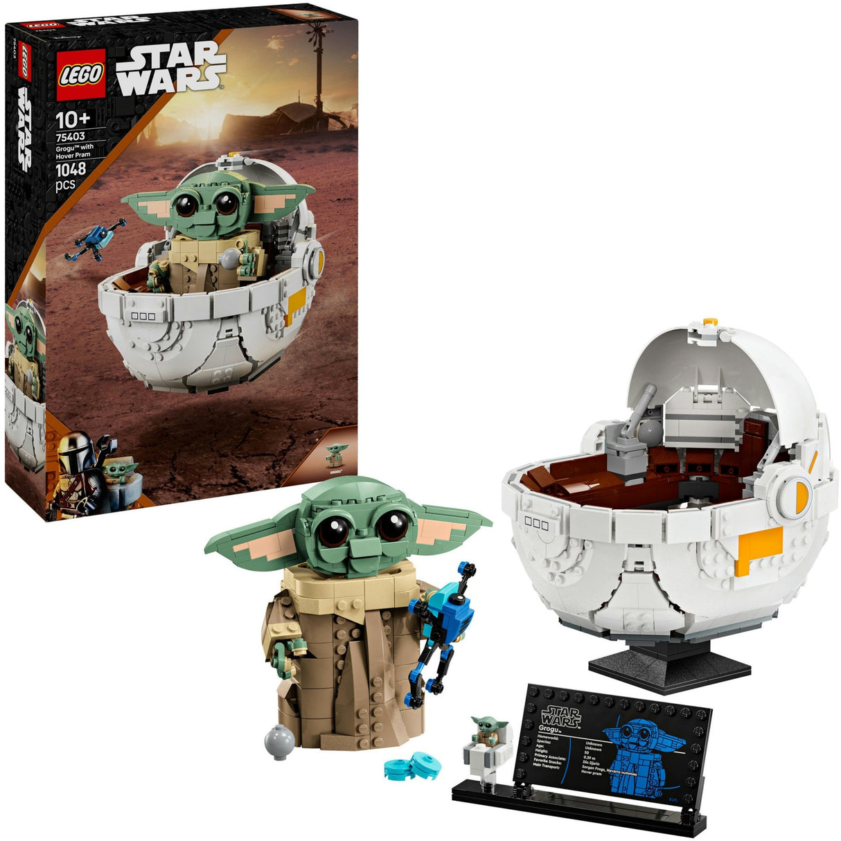 Lego star wars 75403 grogu avec poussette volante