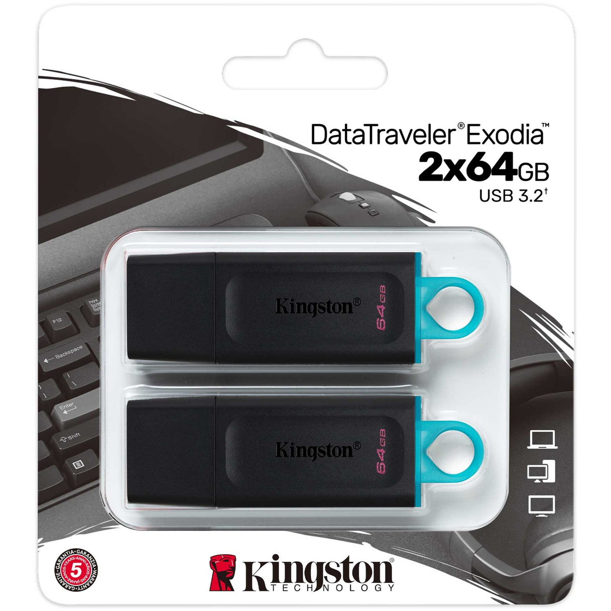 Kingston DataTraveler Exodia 64 Go 2 pack