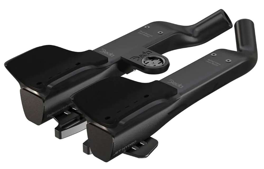 Fixation de guidon en aluminium Deda tt jet 2 hrydro pour manettes satellite Shimano