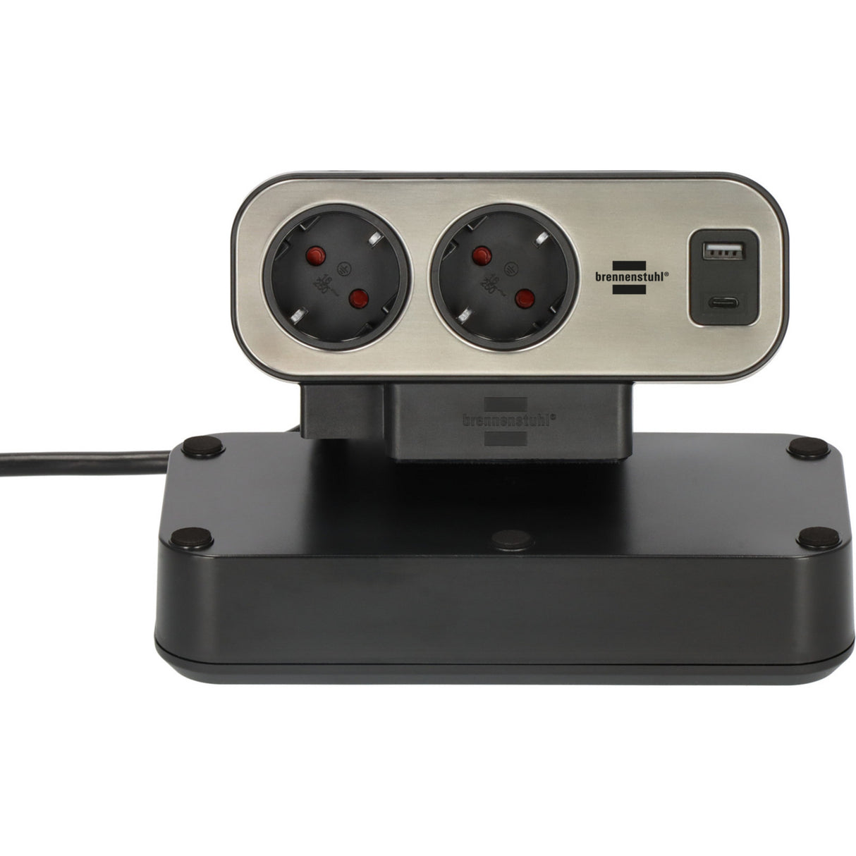 Brennerstuhl brennerstuhl®estilo multiprise duplex avec protection contre les surtensions, 1x USB C, 1x USB A, 9x contacts - 1153580210