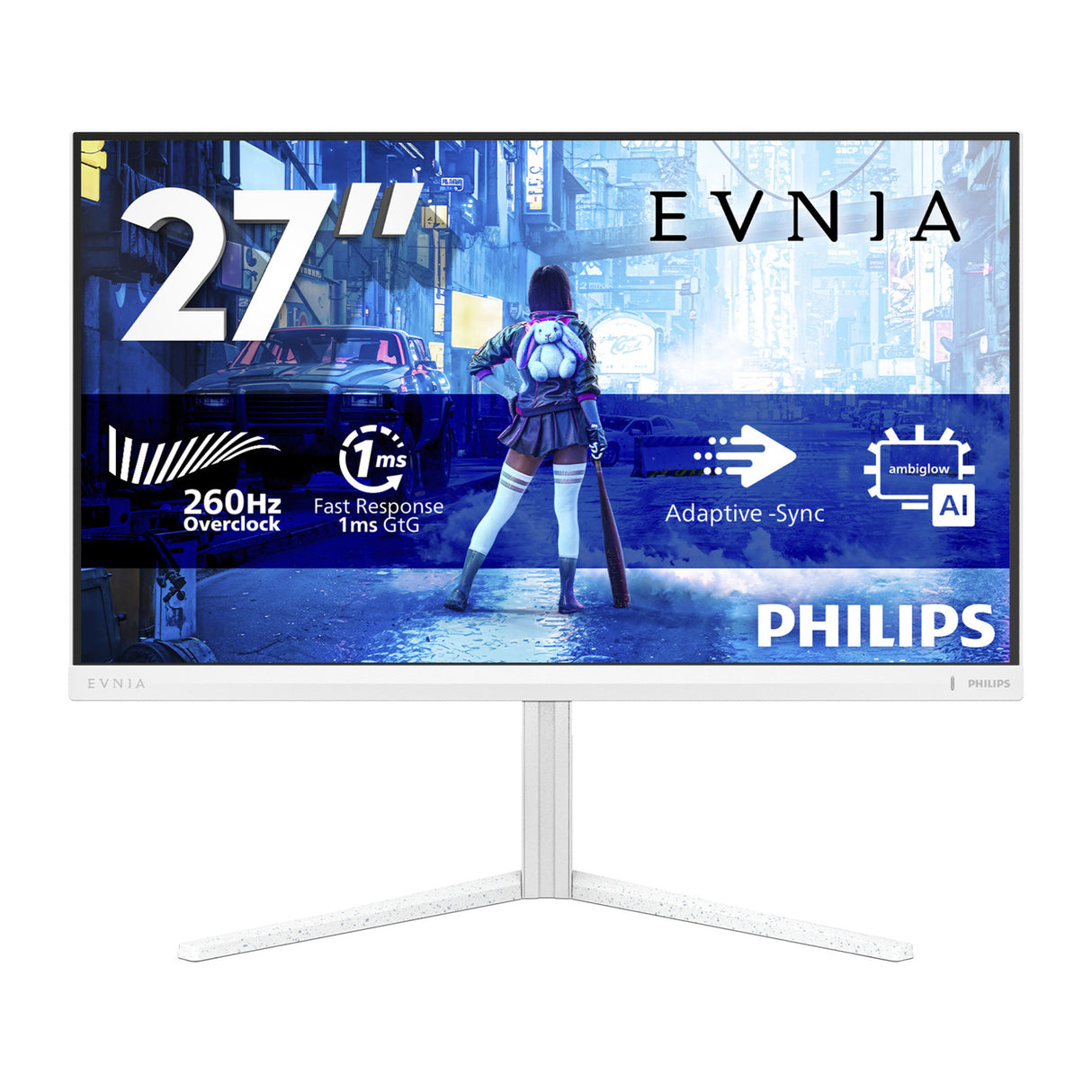Philips evnia 27m2n5201p 27 gaming monitor (wit, 2x hdmi, 1x displayport, 260 hz (oc))