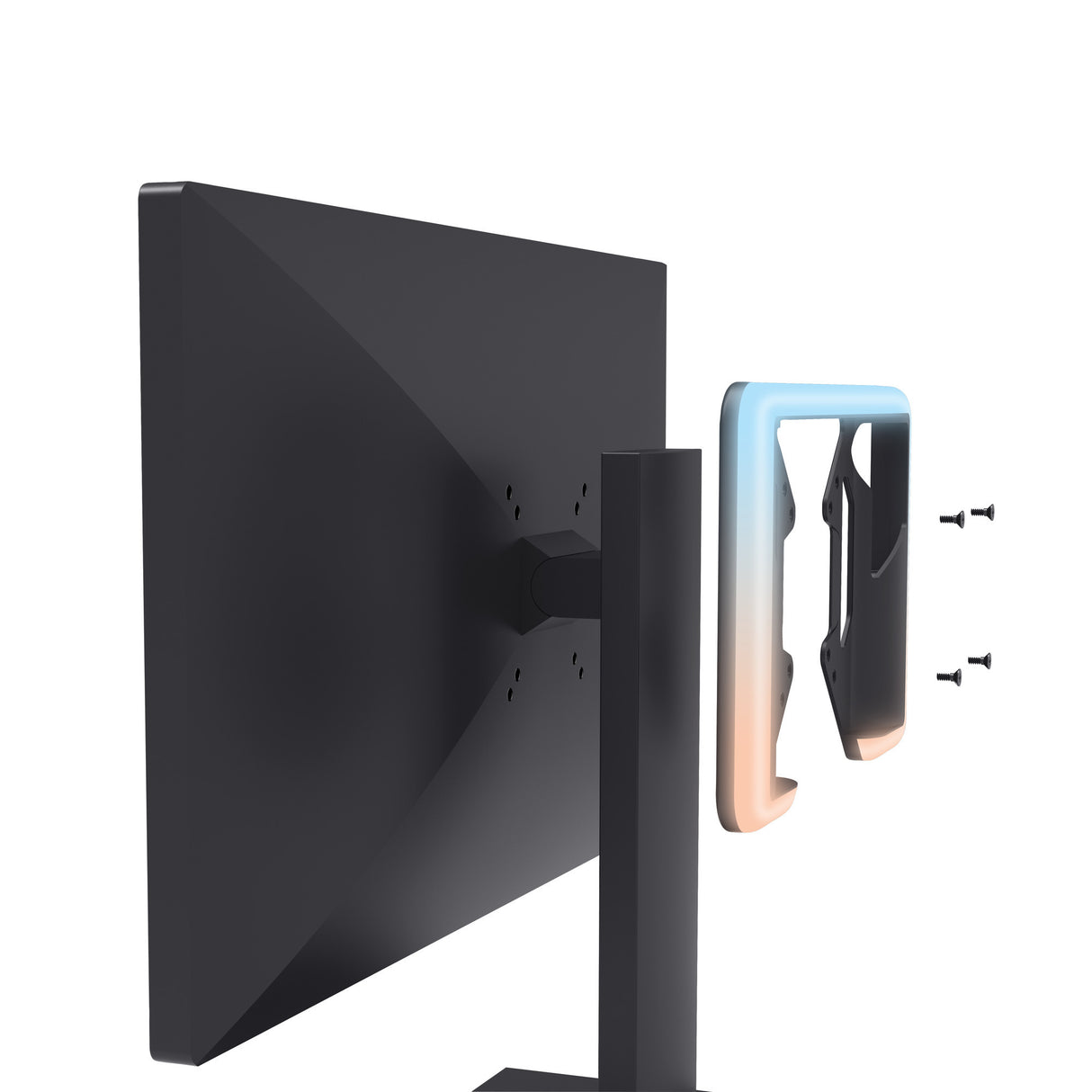 Trust gxt 907 vybz rgb-achtergrondverlichting voor monitoren (zwart)