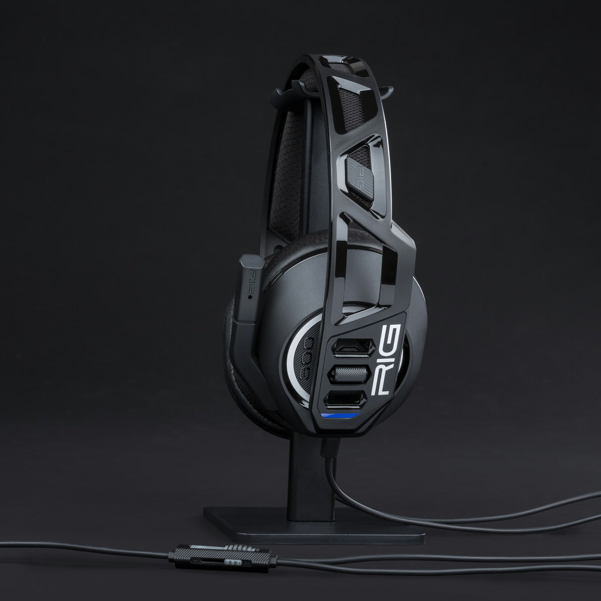 Casque de jeu supra-auriculaire Nacon rig 300 pro hs (noir, playstation 4, playstation 5, xbox, nintendo switch, pc)