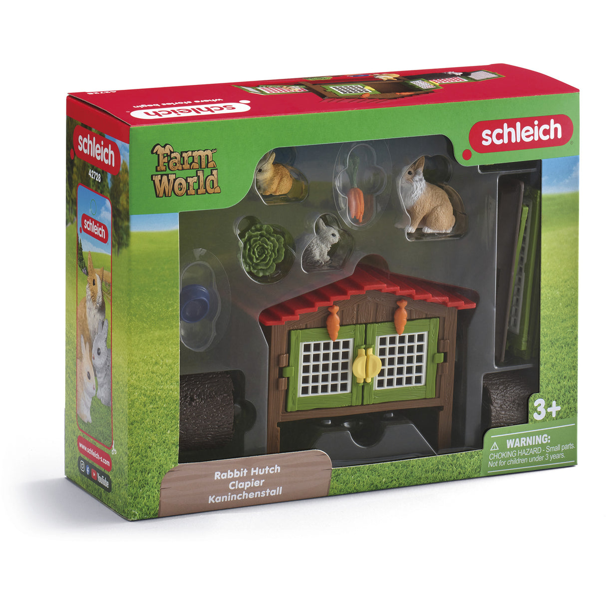 Clapier à lapin Schleich Farm World 42728