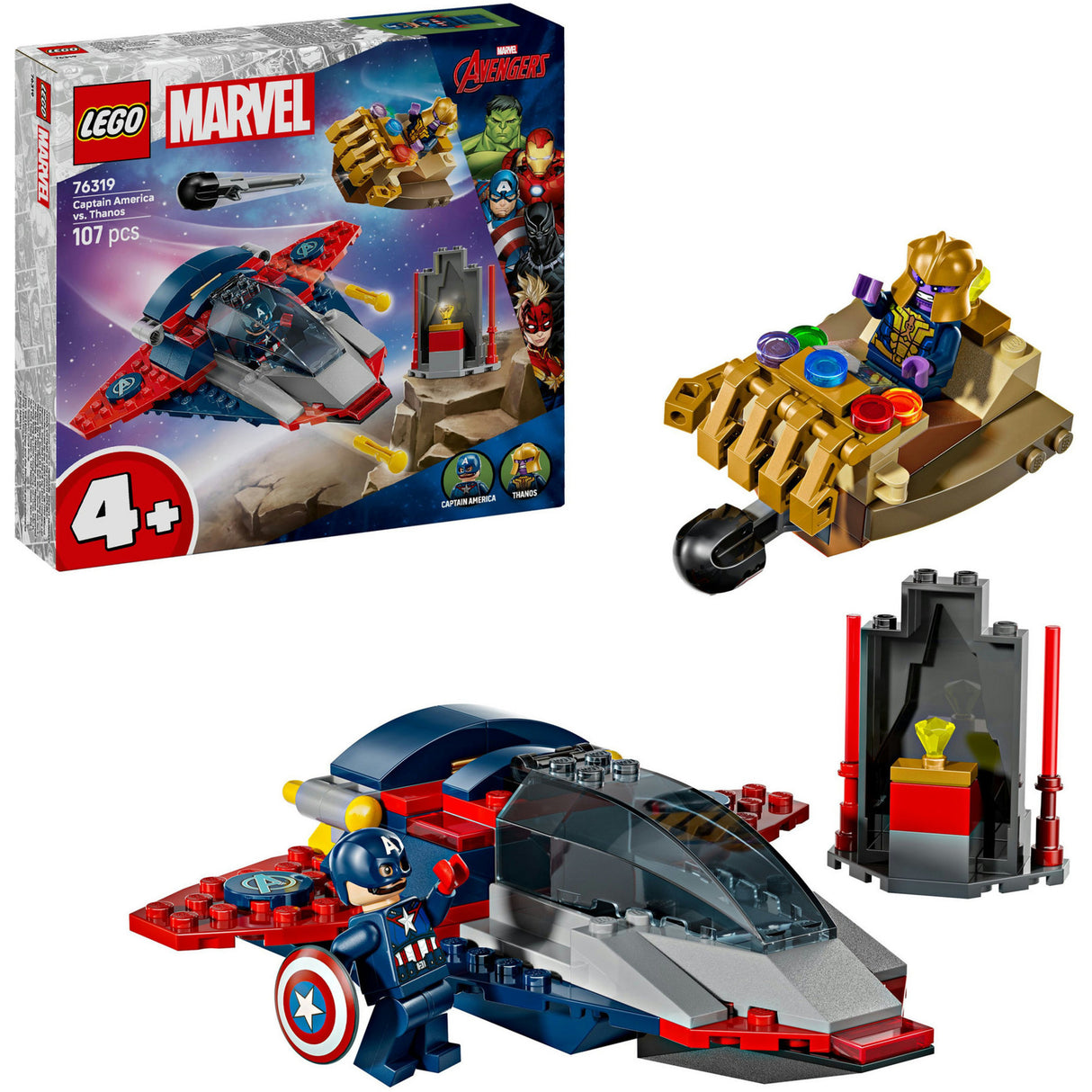 LEGO Super Heroes Marvel 76319 Captain America contre Thanos