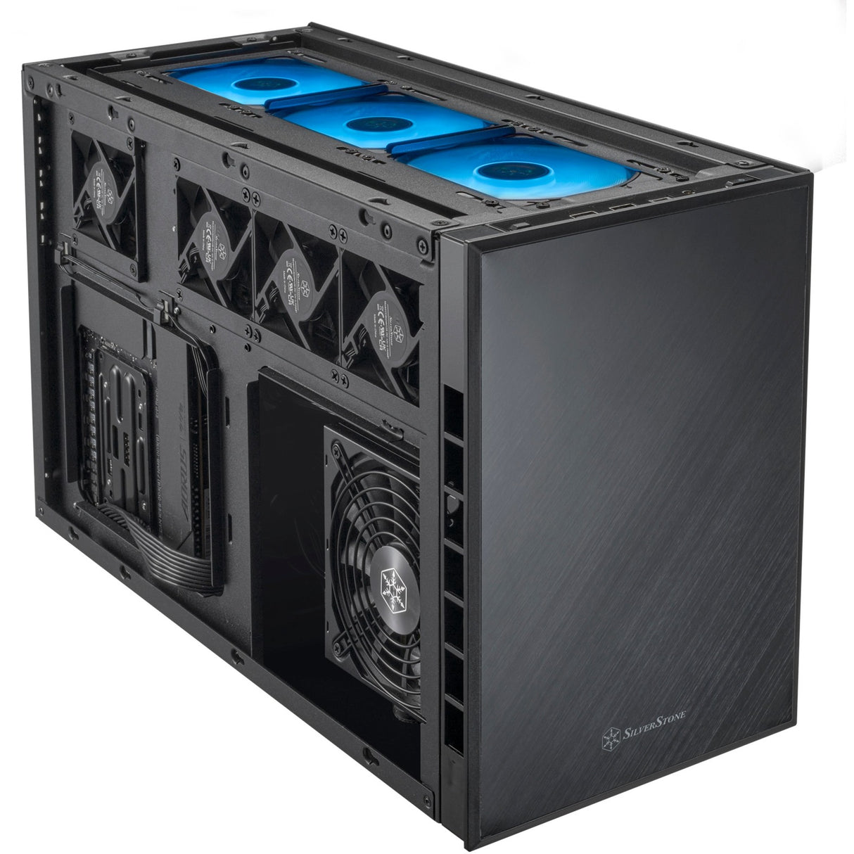 Boîtier mini tour Silverstone sugo 17 (noir | 2x USB-A | 1x USB-C)