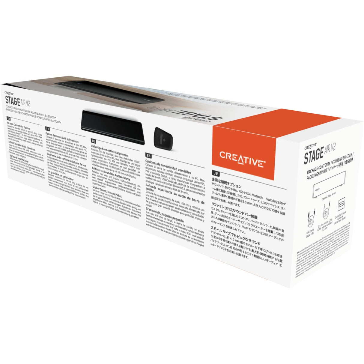 Barre de son Creative Stage Air V2 (noir, Bluetooth)