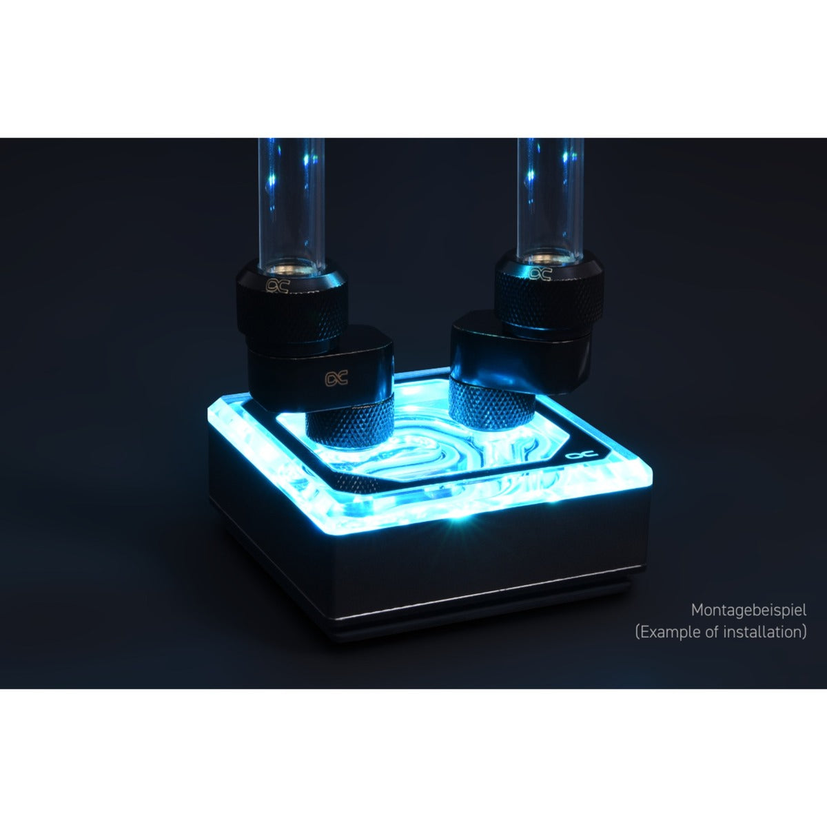 Alphacool eiszapfen 8mm pièce décalée rotative g1 4 ag à g1 4 ig connexion (noir)