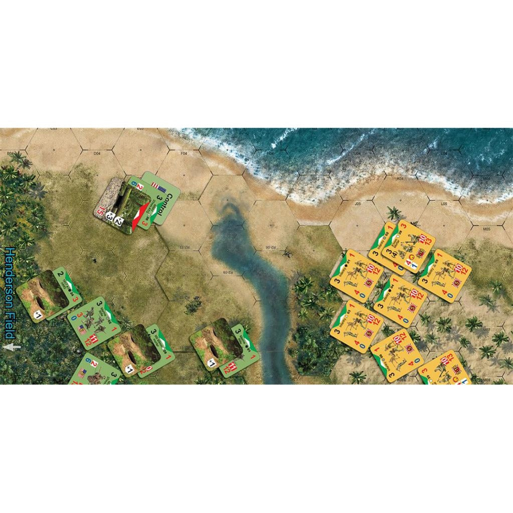 Réseau de joueurs européens Conflit des héros : jeu de société Guadalcanal the Pacific 1942 (anglais, 2 à 4 joueurs, 60 à 240 minutes, à partir de 13 ans)