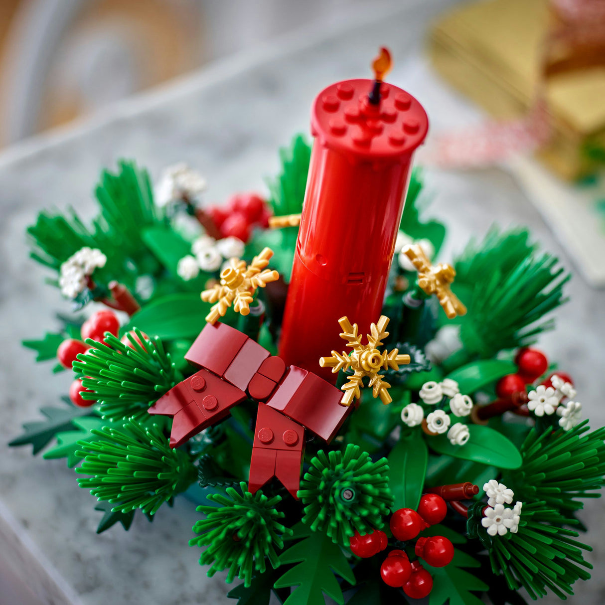 Décoration de table de Noël Lego 40743 saisons