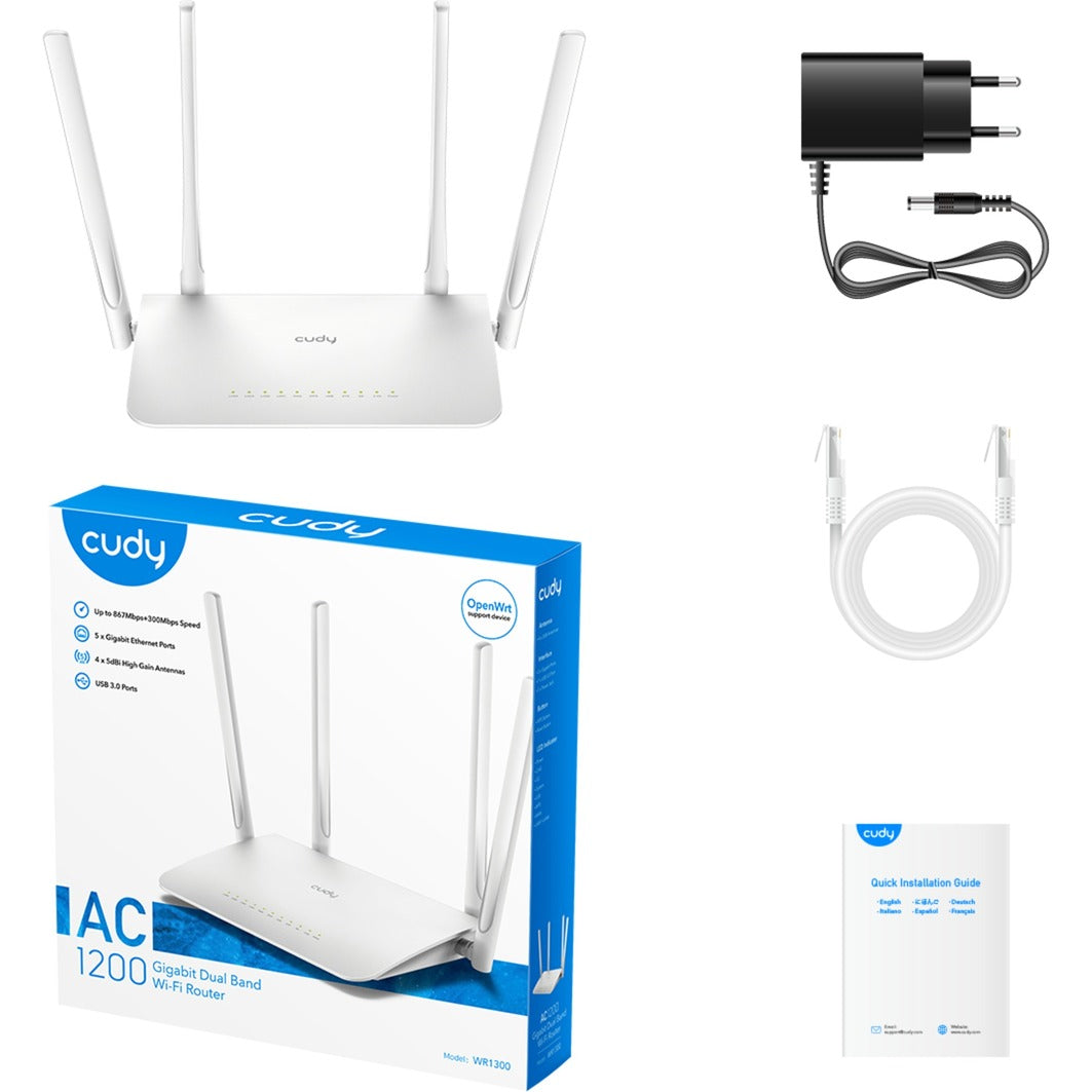 Routeur maillé Wi-Fi gigabit Cudy ac1200
