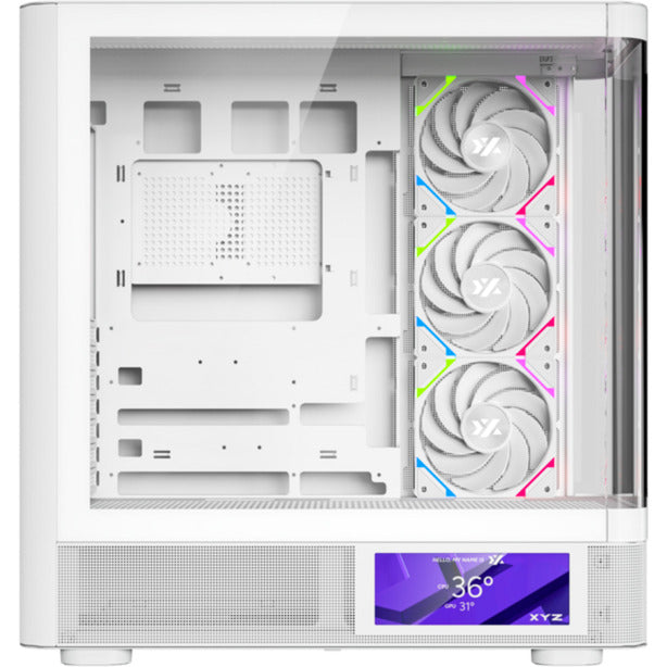 Boîtier tour midi Xyz pc gear quantum pro (blanc | fenêtre)