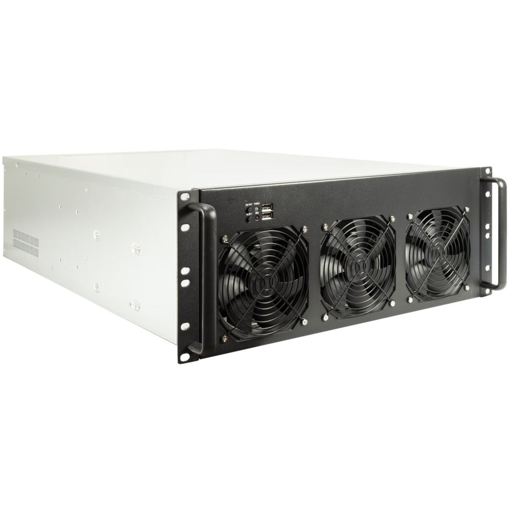 Rack minier Inter-tech 4f28, boîtier de serveur (noir | 2x USB-A)