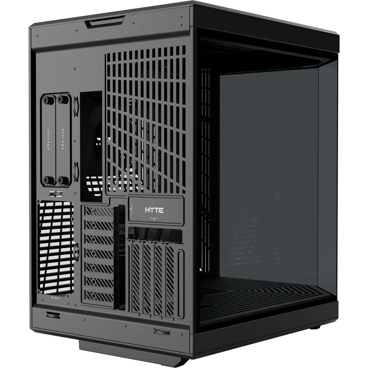 Boîtier tour midi Hyte y70 (noir | 2x USB-A | 1x USB-C | verre trempé)
