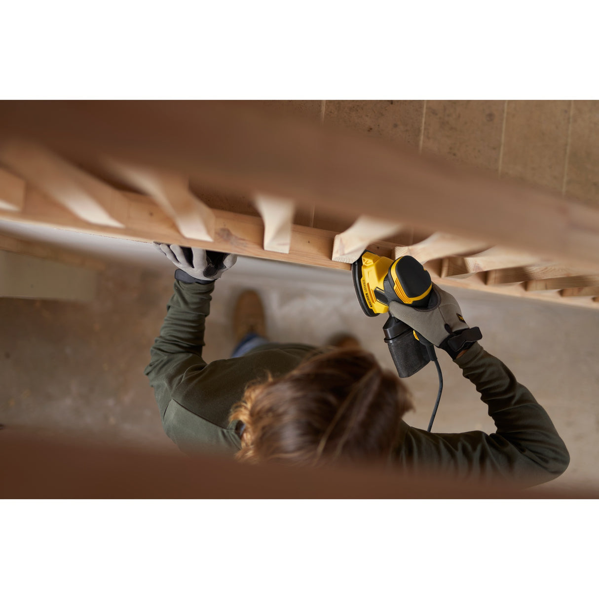 Stanley fatmax 120w ponceuse de détail ponceuse delta (jaune noir)