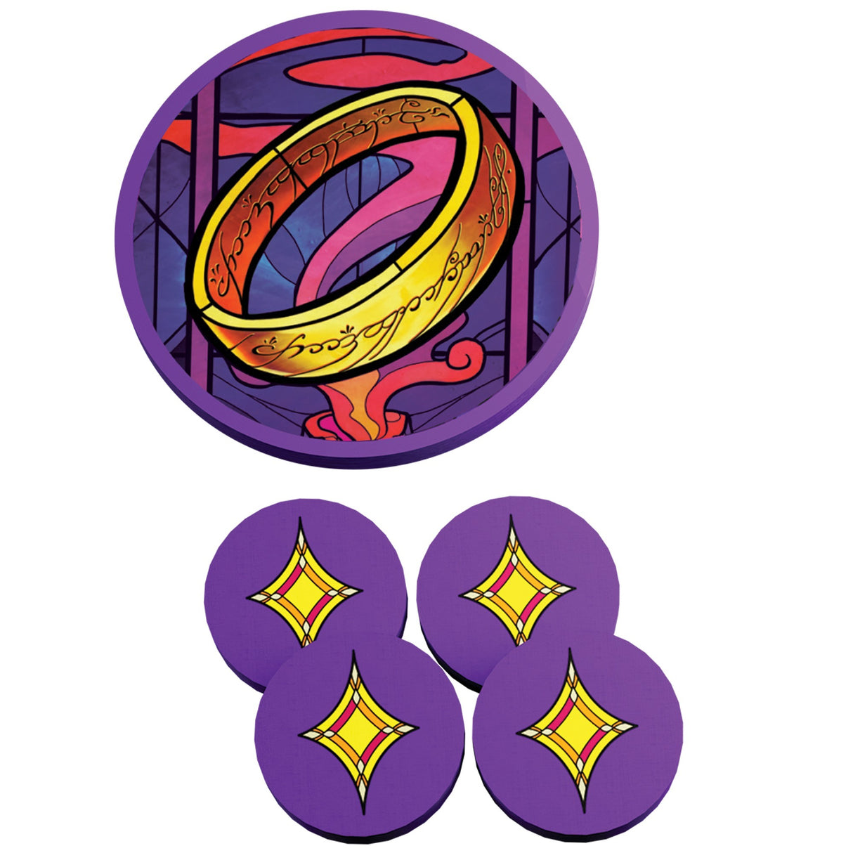 Asmodee le seigneur des anneaux : communauté de l'anneau : jeu de cartes (anglais, 1 à 4 joueurs, 20 minutes, à partir de 10 ans)