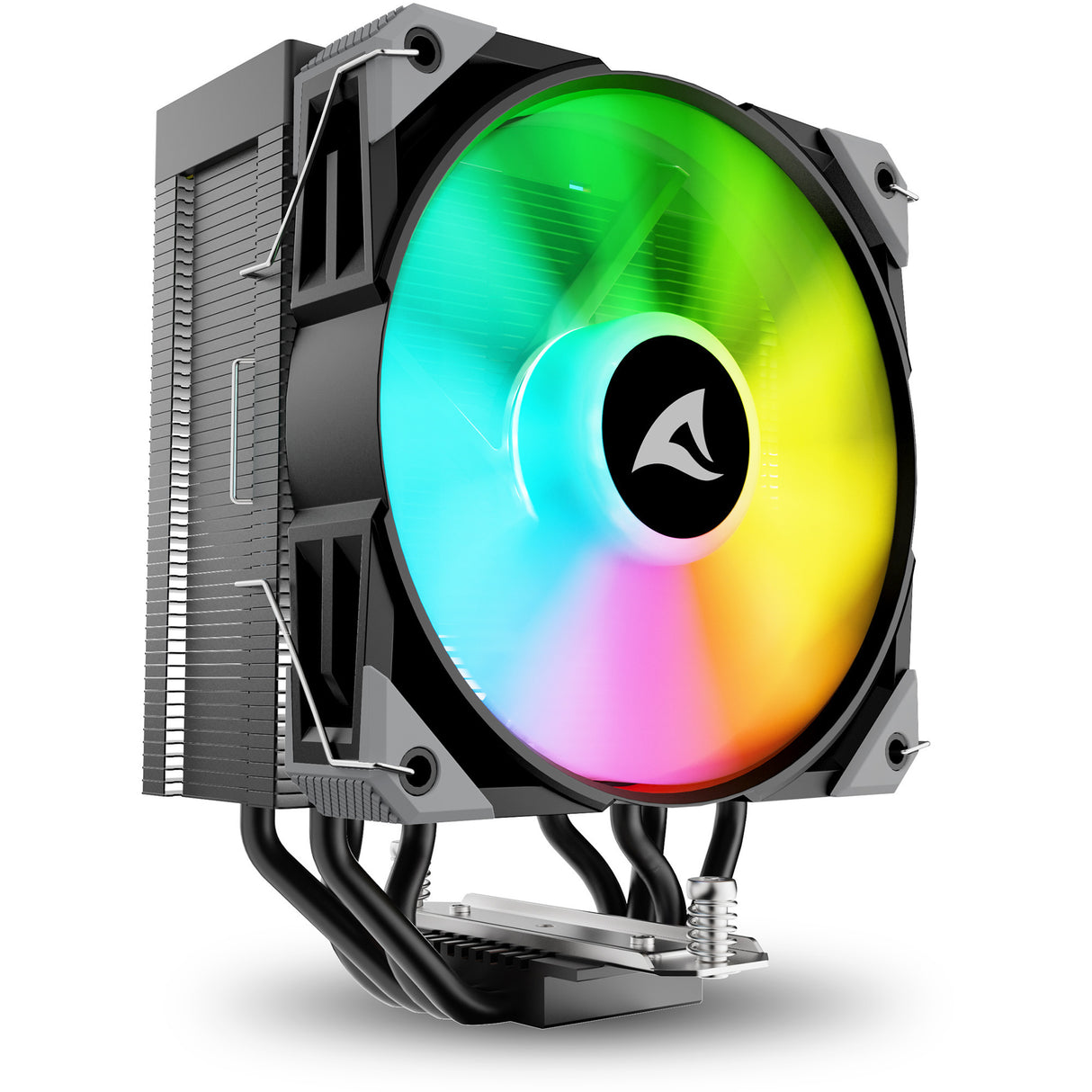 Refroidisseur de processeur Sharkoon a40 RVB (noir, connecteur de ventilateur PWM à 4 broches)