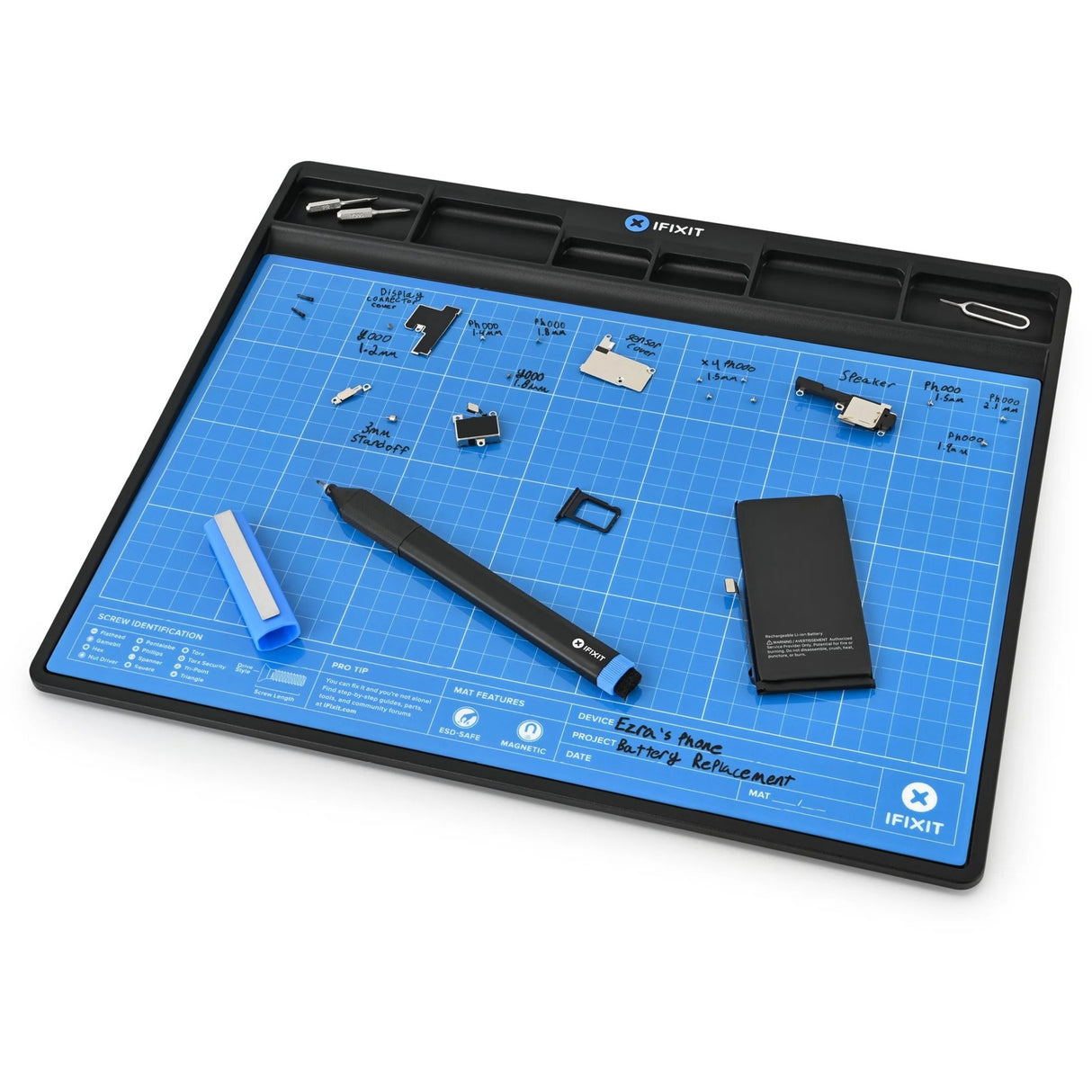 Tapis de protection Ifixit fixmat (bleu noir)