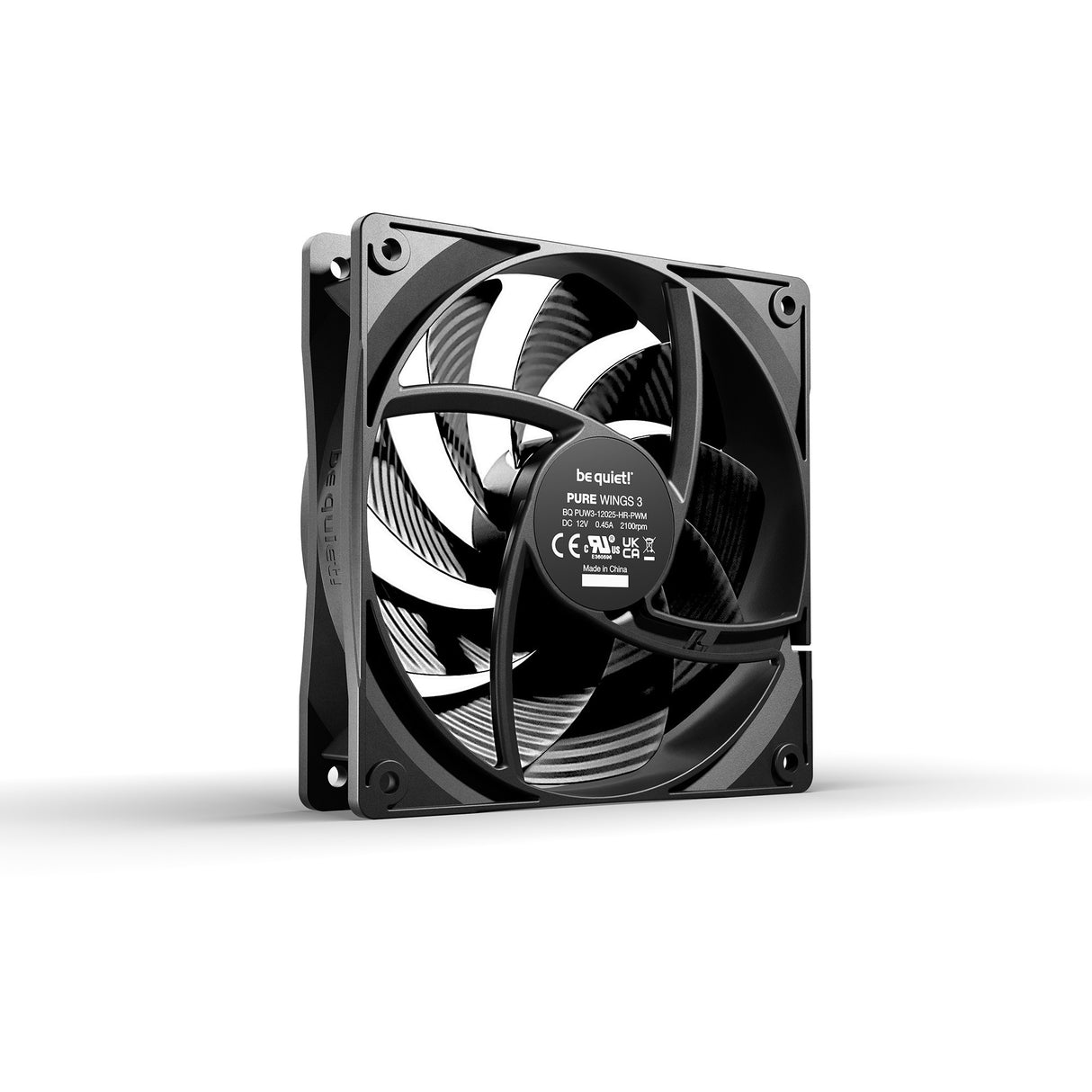 Soyez silencieux! pure ailes 3 ventilateurs de boîtier haute vitesse (noir, 3 pièces, 120 x 120 x 25 mm, pwm)