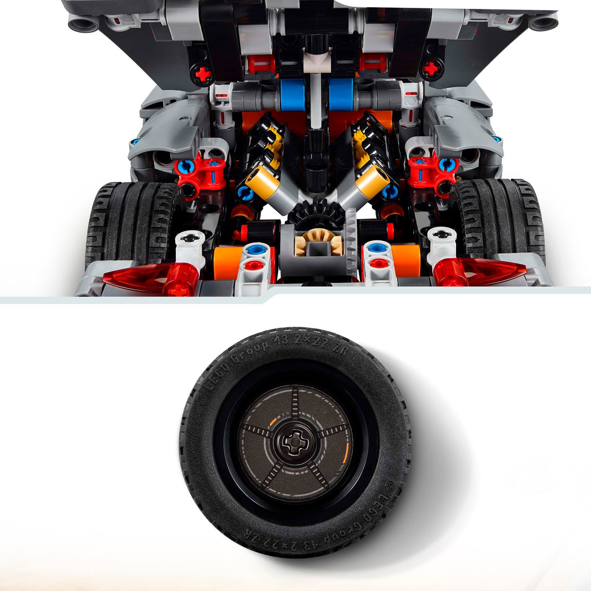Lego Technic 42173 Koenigsegg Jesko Hypercar gris absolu