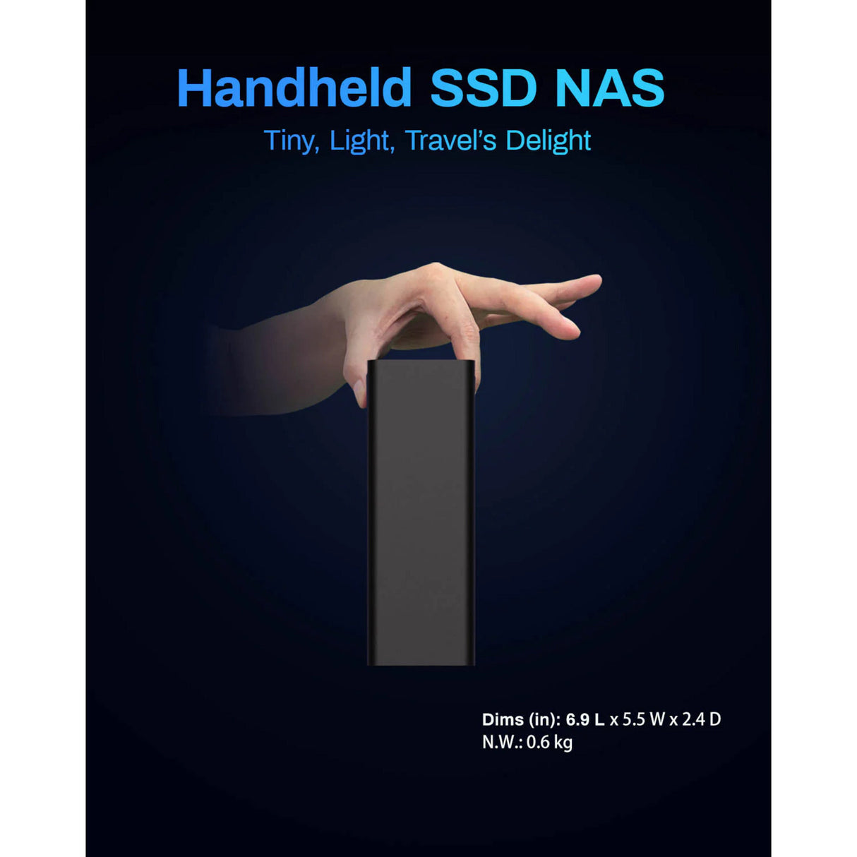 NAS SSD Terramaster f8 (noir, 1x 10GBE, HDMI, USB)