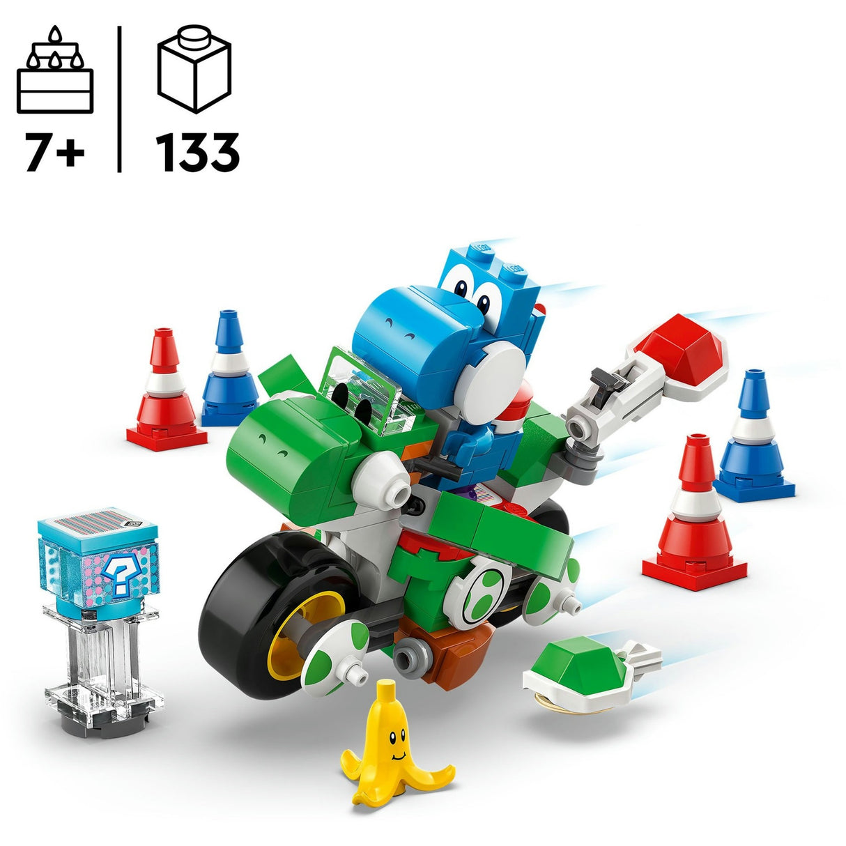 Lego super mario - mario kart - jouet de construction yoshi-crosser (72031)