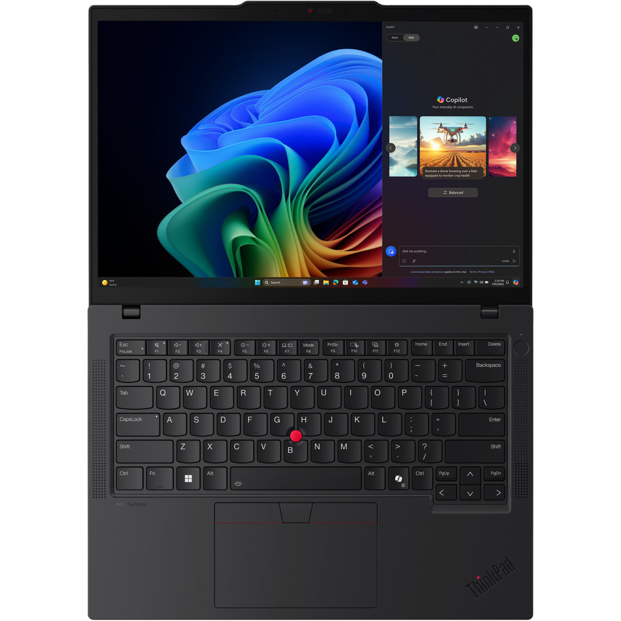 Lenovo thinkpad t14 gen 6 (21qj005emh) 14 copilot + ordinateur portable (noir | ryzen ai 7 pro 350 | radeon 860m | 32 go | SSD 1 to)