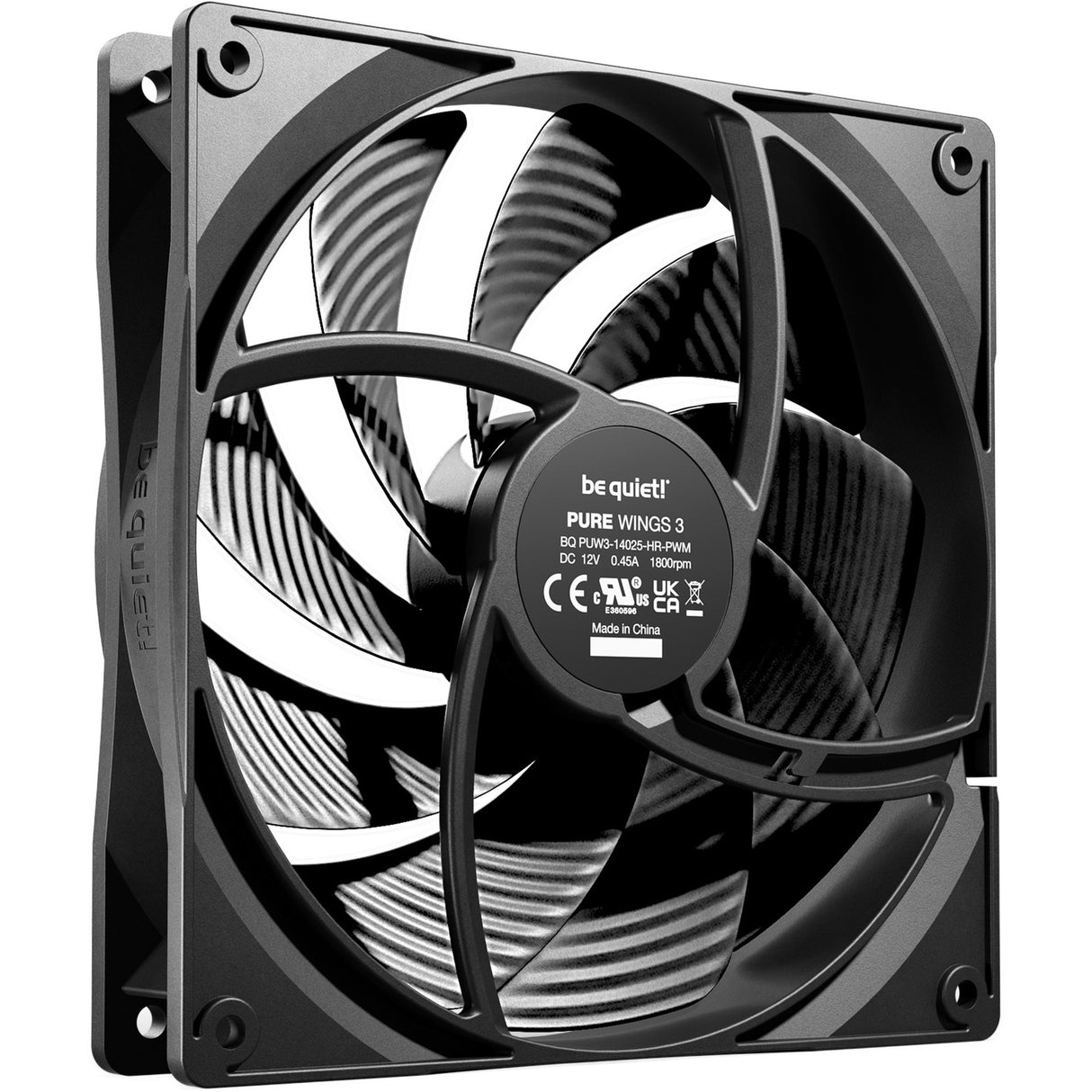 Soyez silencieux! ailes pures 3 | Ventilateur de boîtier haute vitesse PWM de 140 mm