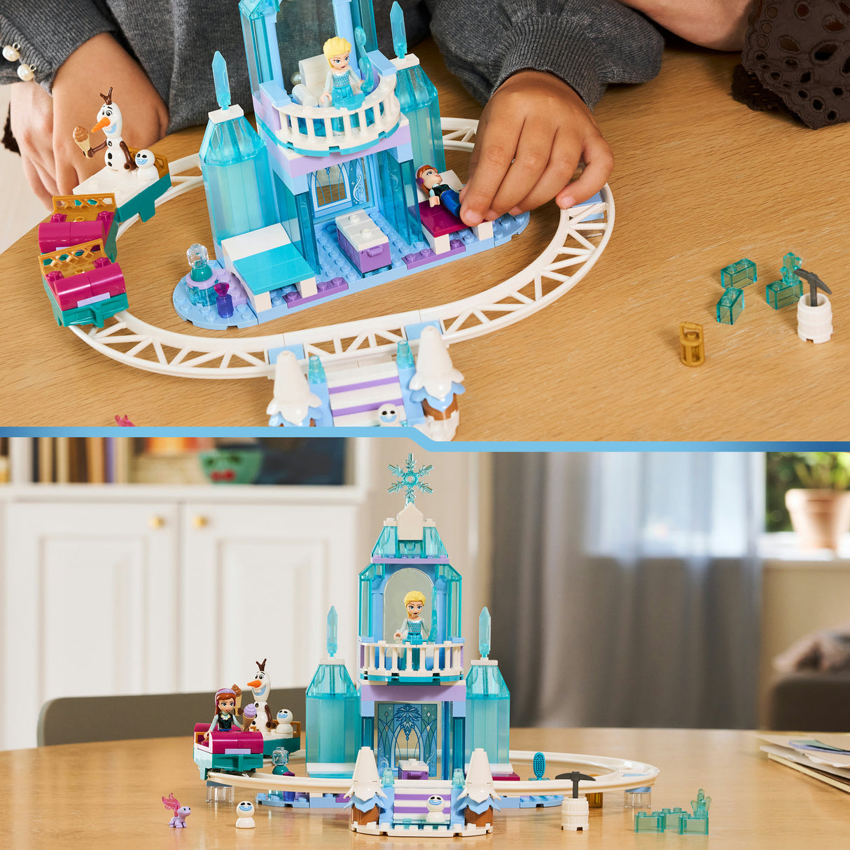 Lego Disney Princess 43281 Le château de glace et la balade sur neige d'Elsa