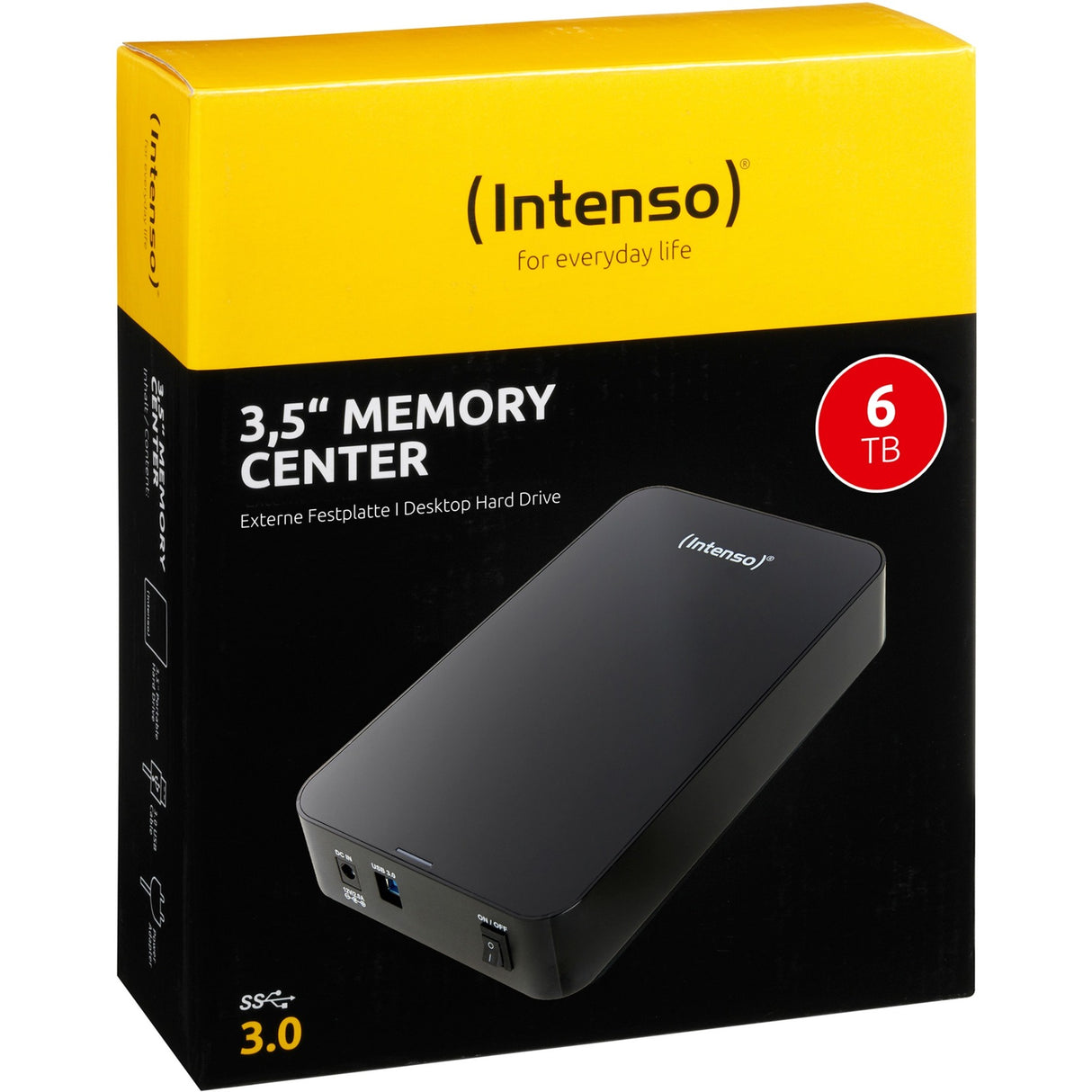 Centre de mémoire Intenso 3.5, 6 To