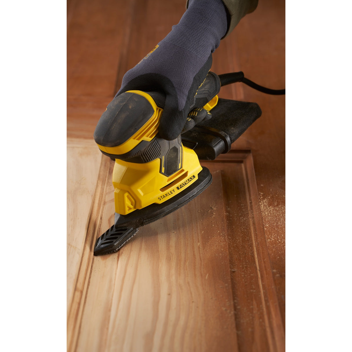 Stanley fatmax 120w ponceuse de détail ponceuse delta (jaune noir)