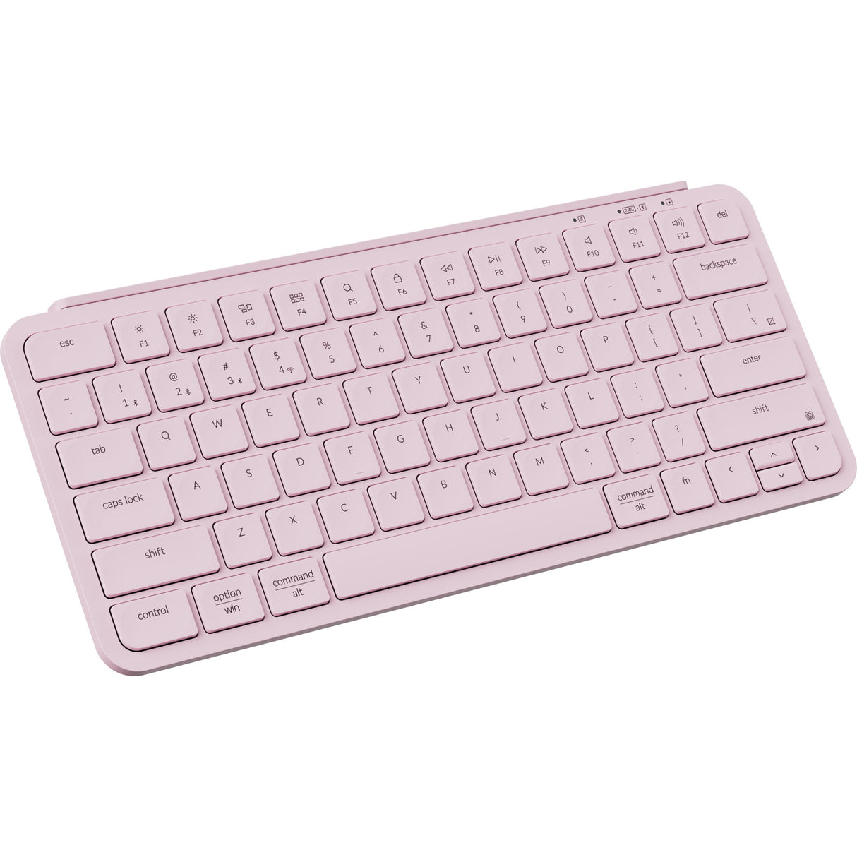 Keychron b1 pro-k4, clavier (rose clair, us-international, commutateurs à ciseaux, 75 %, touches abs, 2,4 GHz | Bluetooth 5.2 | USB-C)