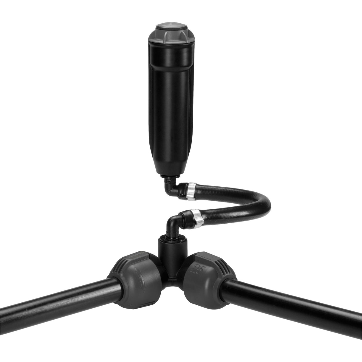 Gardena pièce d'angle 25 mm x 3 4 raccord fileté femelle (gris noir)