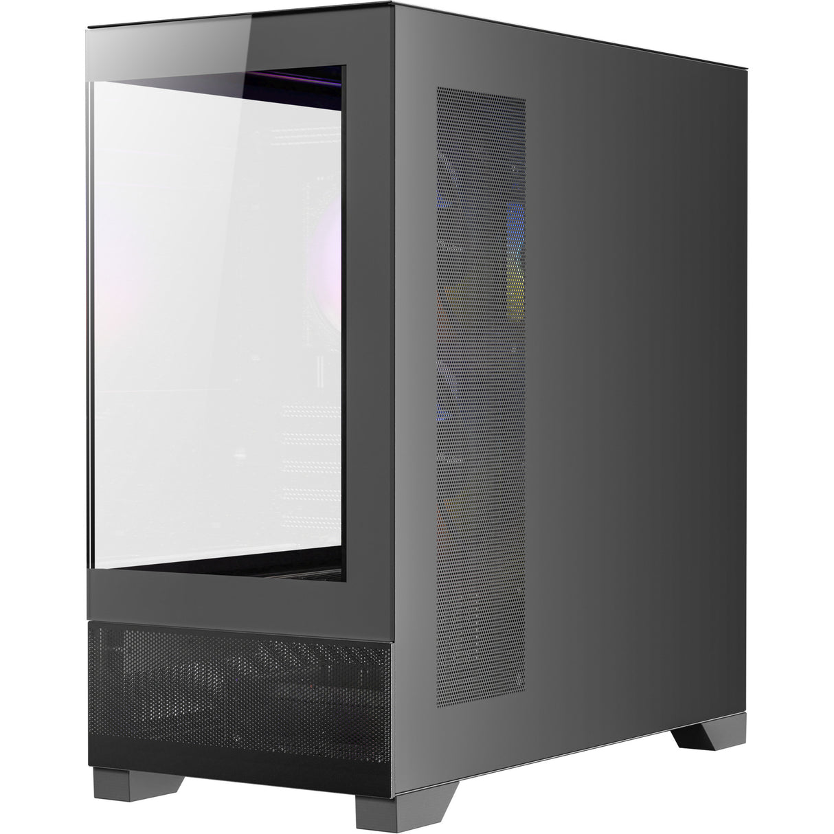 Boîtier mini tour Antec cx500m argb (noir | 2x USB-A | 1x USB-C | verre trempé)