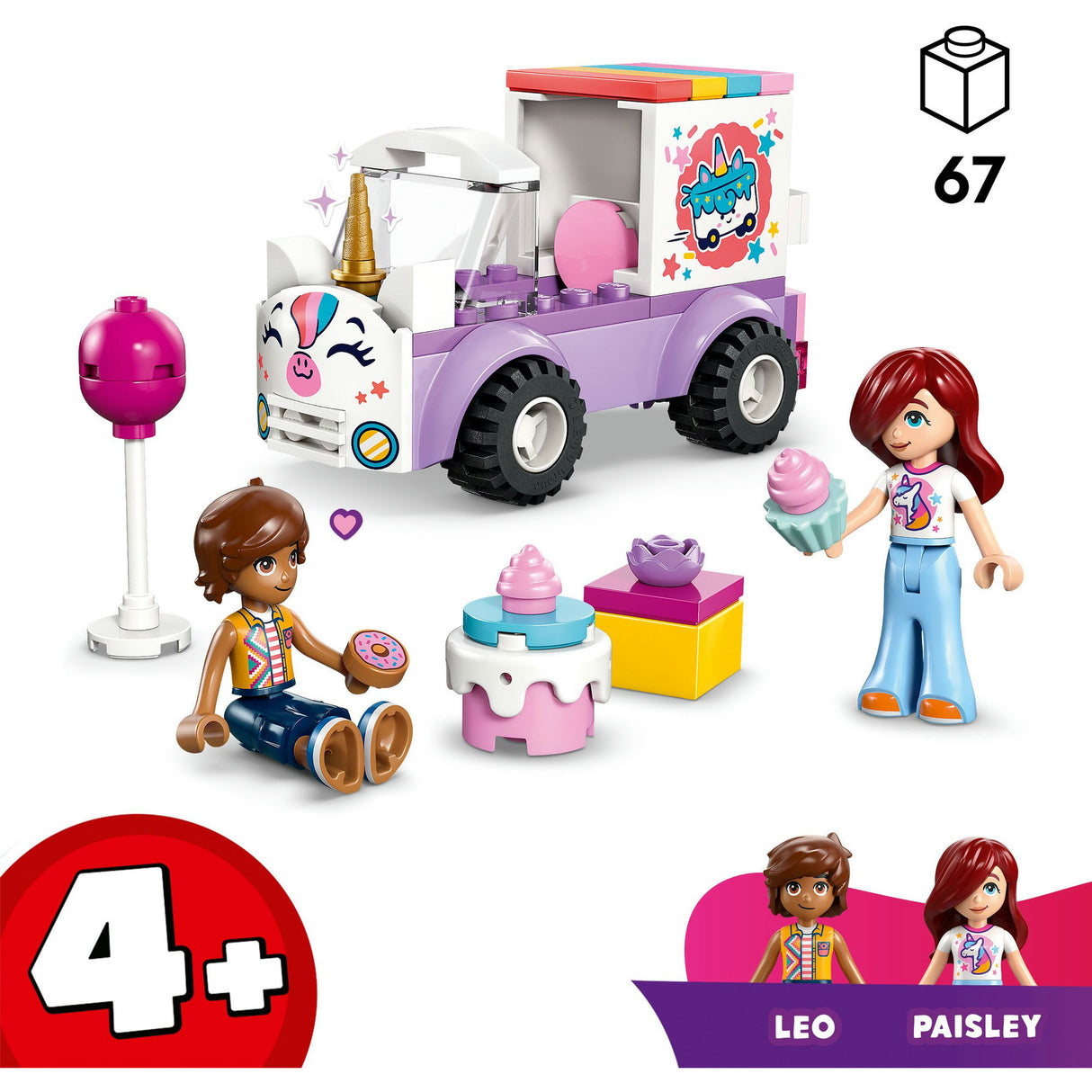 Lego Friends 42675 Voiture de livraison de gâteau licorne