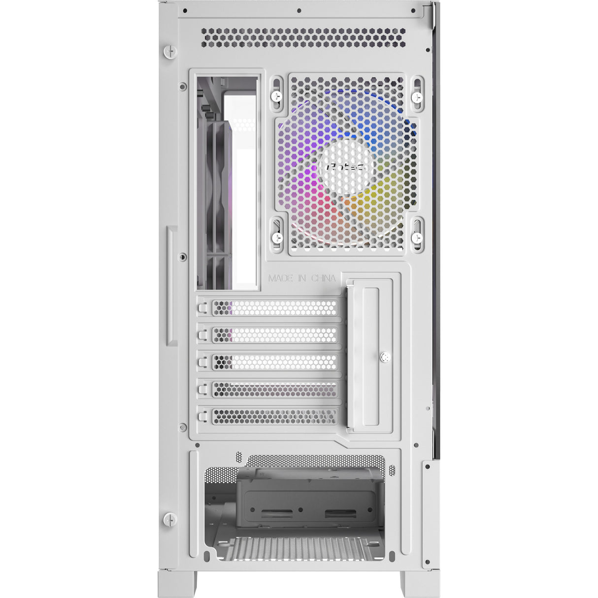 Boîtier mini tour Antec cx500m argb (blanc | 2x USB-A | 1x USB-C | verre trempé)