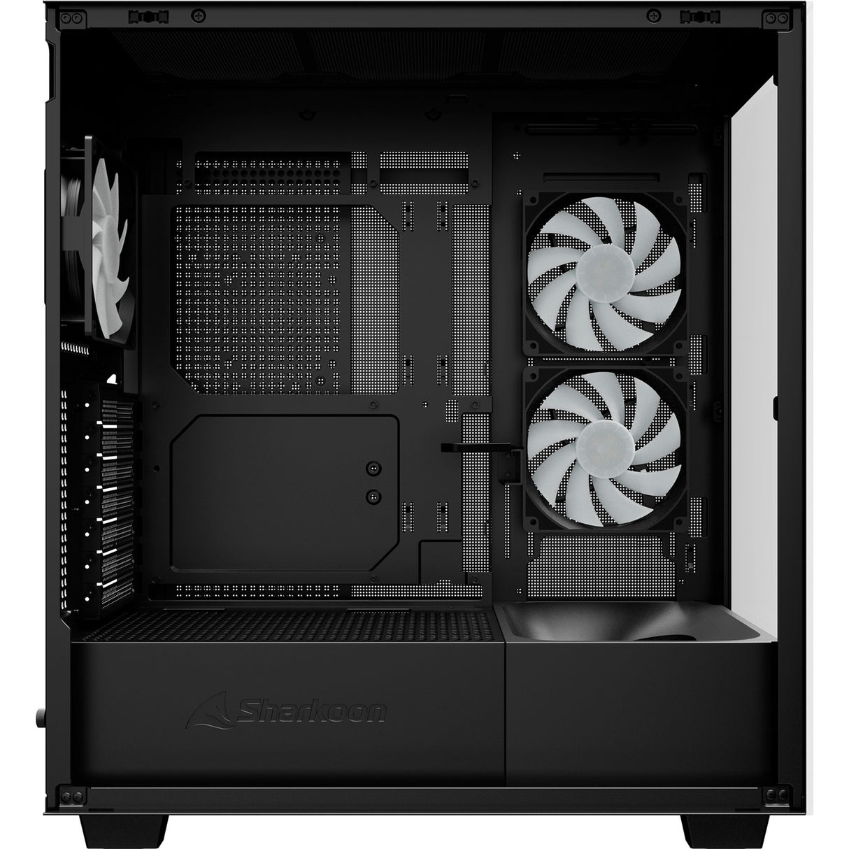 Boîtier tour midi Sharkoon rebel c60 rgb (noir | 2x usb-a | 1x usb-c | rgb | verre trempé)