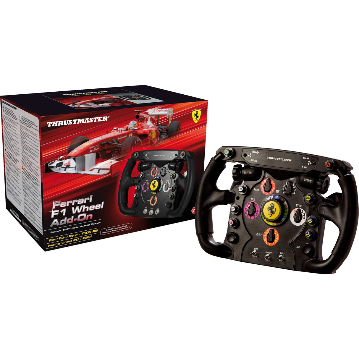 Thrustmaster Ferrari F1 Wheel Add-On Wheel Add-On (Noir Argent, PC, Playstation 3, Playstation 4, Xbox One)