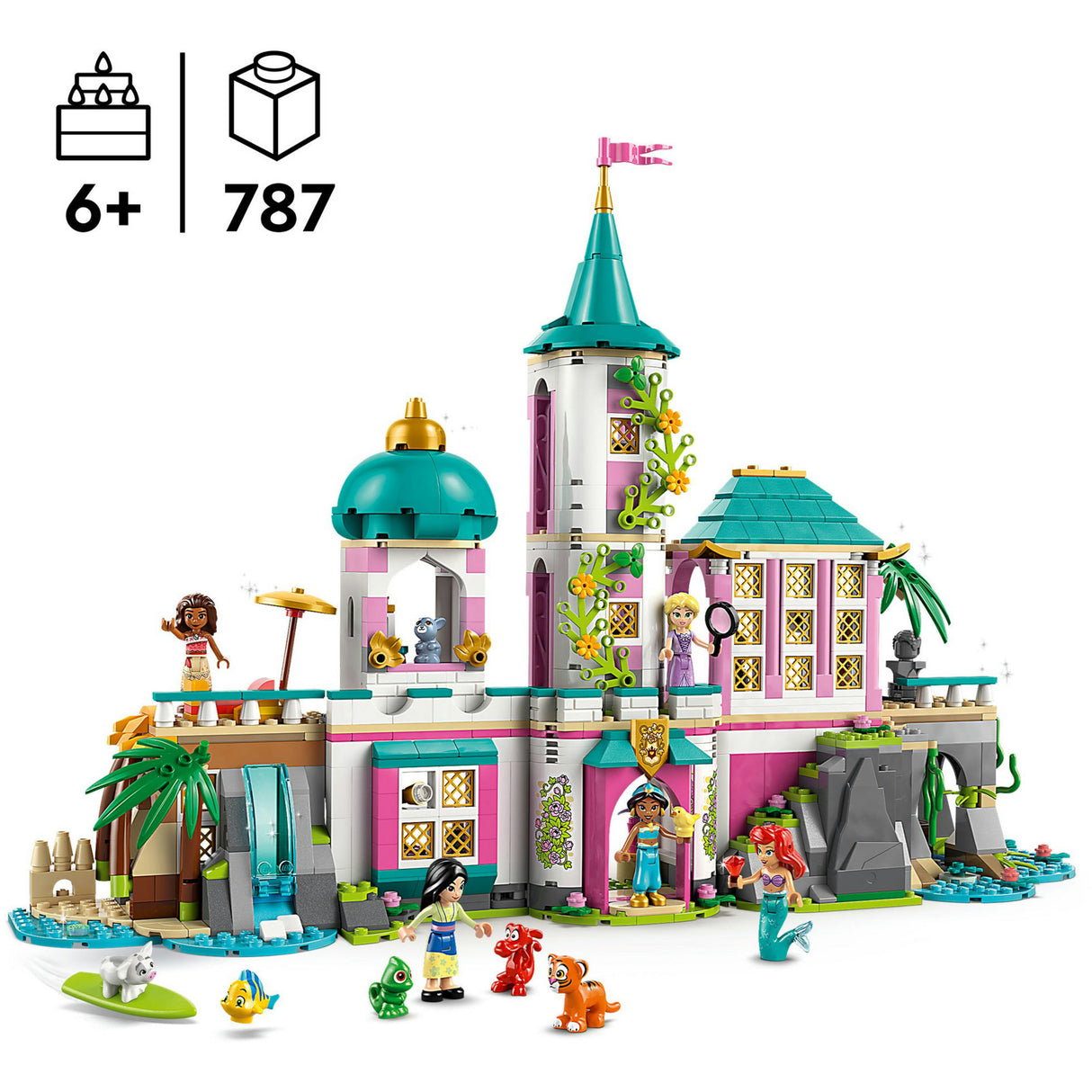 Lego 43267 Disney Princess Château de princesse et animaux royaux