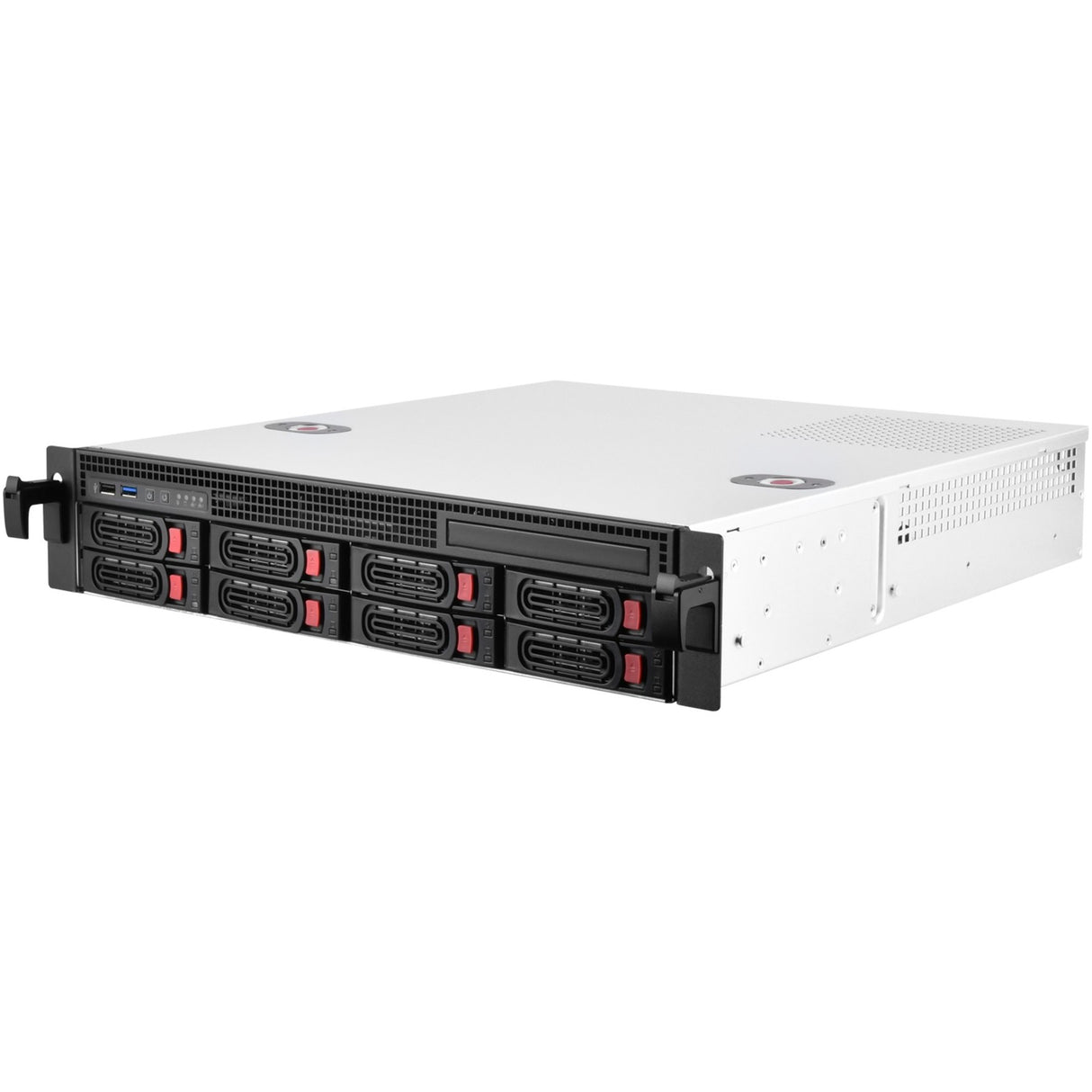 Boîtier rack Silverstone RM21-308 (noir | 1x USB-A 2.0 | 1x USB-A 3.2 (5 Gbit s))